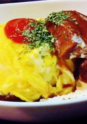 ふわとろオムライス牛タンシチューかけ-レシピのメイン写真