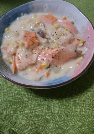牛乳で簡単♪鮭と野菜のクリーム煮☆-レシピのメイン写真