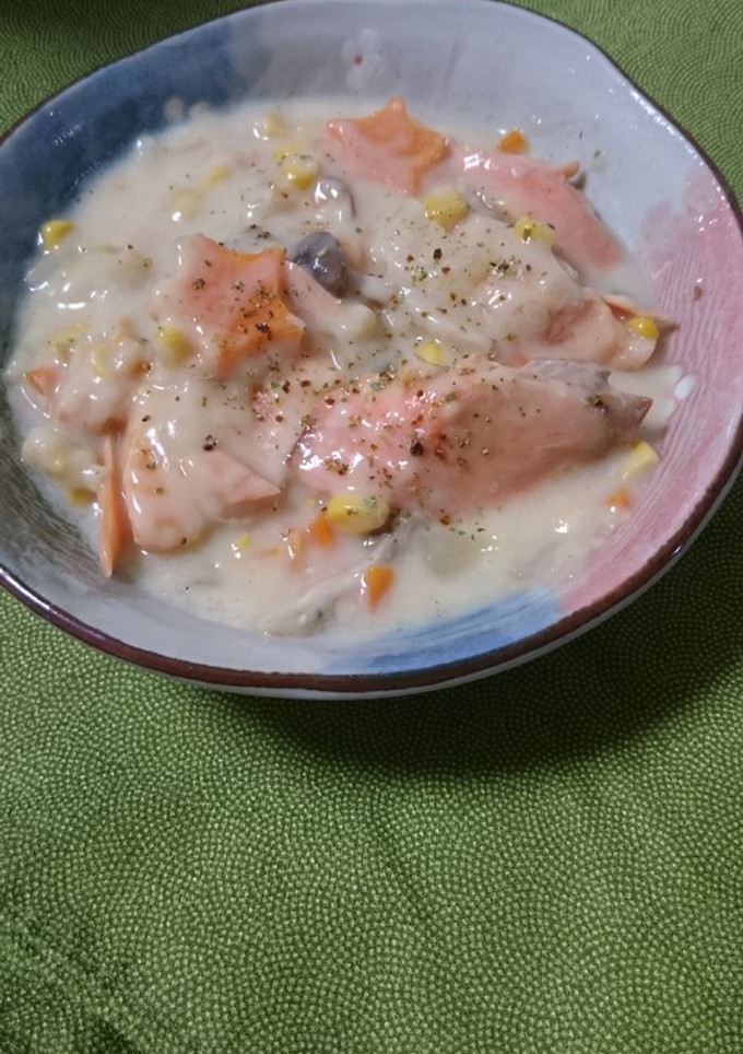 牛乳で簡単♪鮭と野菜のクリーム煮☆-レシピのメイン写真