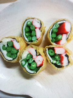 油揚げで巻きました-レシピのメイン写真