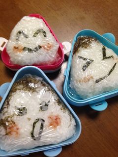 簡単崩れにくく可愛いお弁当デコおにぎり♪-レシピのメイン写真