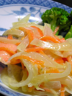 鮭のマヨ野菜がけ( ̄m ̄* )-レシピのメイン写真