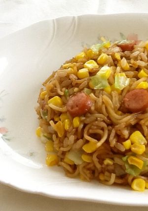 とうもろこしの焼きそば飯-レシピのメイン写真
