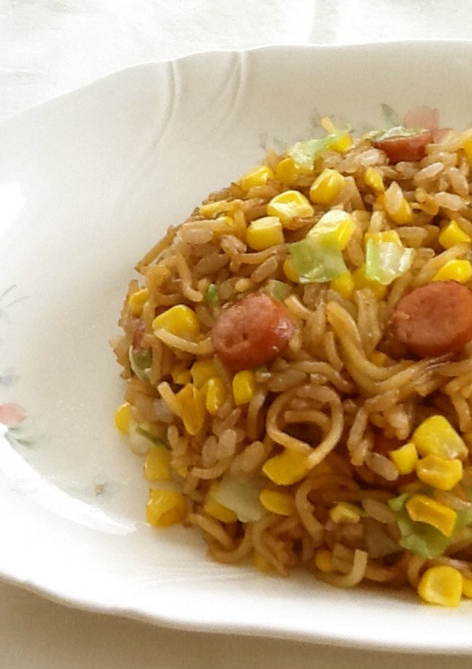 とうもろこしの焼きそば飯-レシピのメイン写真