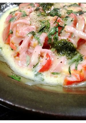 バジルが香る✨トマトのチーズ焼き-レシピのメイン写真