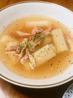 長ネギとベーコンのコンソメ煮-レシピのメイン写真