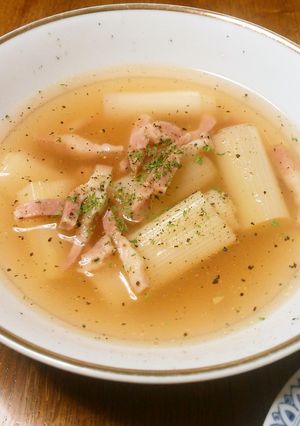 長ネギとベーコンのコンソメ煮-レシピのメイン写真