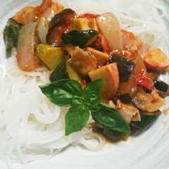 รูปของ 夏バテ知らず！和風ラタトゥイユ麺