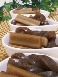 ゴボウとこんにゃくの煮物-レシピのメイン写真