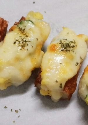リメイク♪ちくわのポテサラチーズ焼き-レシピのメイン写真