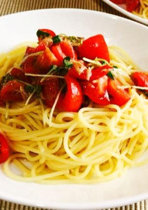 ドレッシングで簡単 冷やしパスタ-レシピのメイン写真