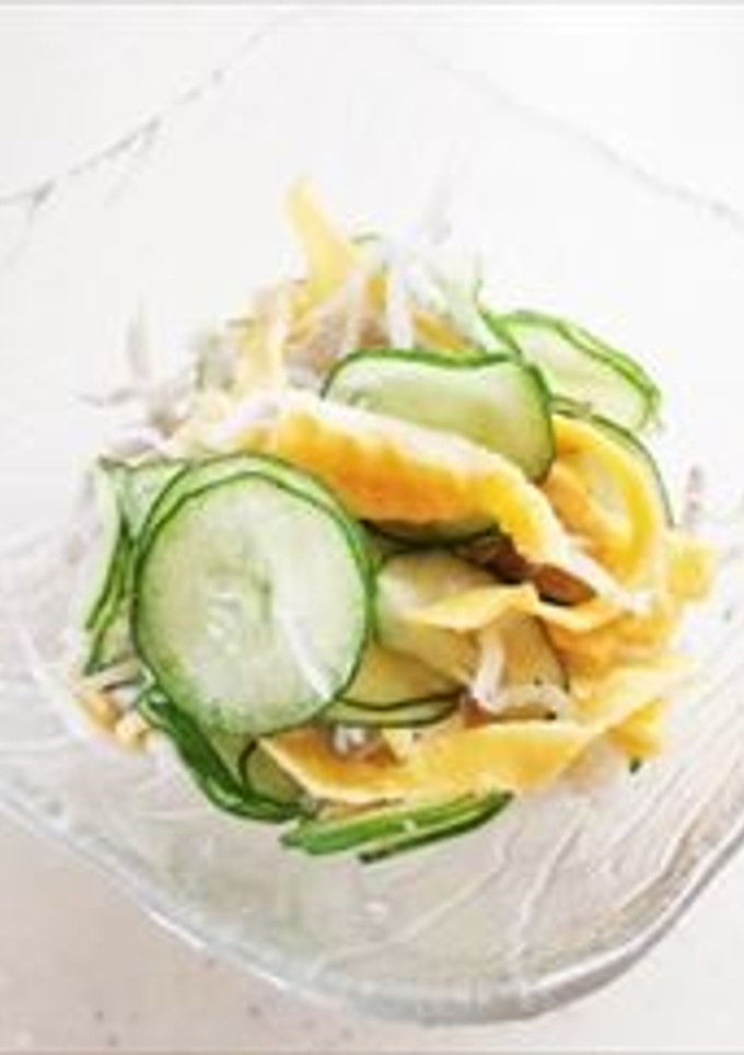 しらすとキュウリと卵の酢の物-レシピのメイン写真