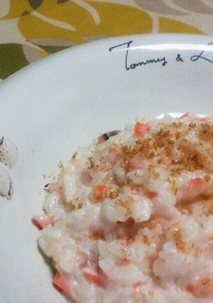 お出汁が美味しい♡鮭の和風リゾット-レシピのメイン写真