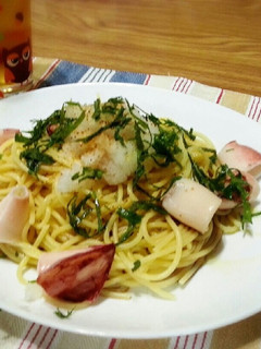 さっぱり!いかのしそおろしポン酢パスタ-レシピのメイン写真