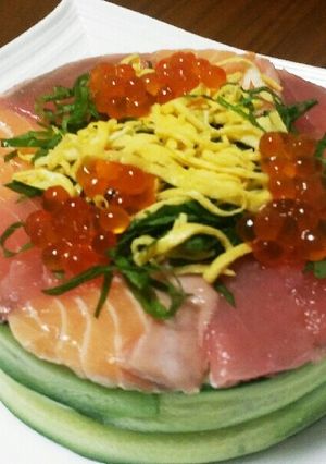 のせるだけ(*^^*)お寿司ケーキ-レシピのメイン写真