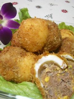 ☆たまごカップのメンチカツ☆-レシピのメイン写真