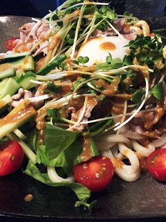 絶品 味噌ダレ豚しゃぶ温玉サラダうどん-レシピのメイン写真