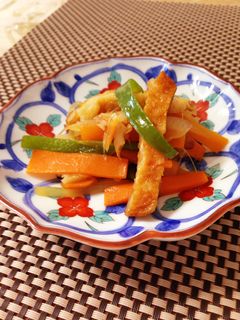 *麺つゆで簡単!さつま揚げの野菜炒め*-レシピのメイン写真