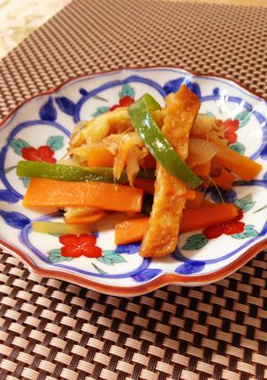 *麺つゆで簡単!さつま揚げの野菜炒め*-レシピのメイン写真