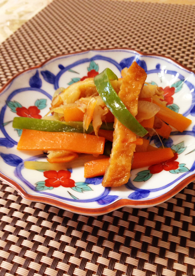＊麺つゆで簡単！さつま揚げの野菜炒め＊-レシピのメイン写真