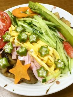 七夕冷やし中華-レシピのメイン写真