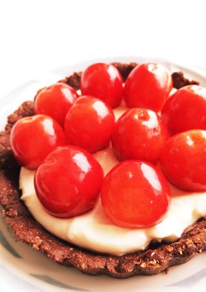 さくらんぼのチーズヨーグルトチョコタルト-レシピのメイン写真