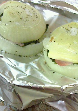 玉葱のハムチーズサンド焼き-レシピのメイン写真