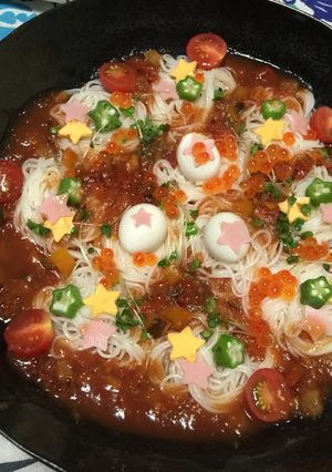 ぶっかけトマト素麺♪-レシピのメイン写真