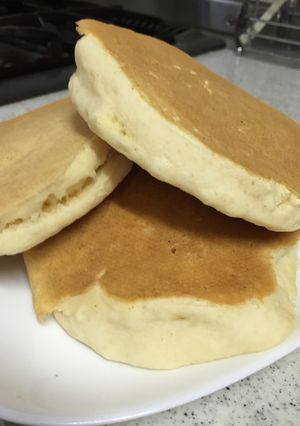 ホエーでふわっふわっホットケーキ☆卵なし-レシピのメイン写真