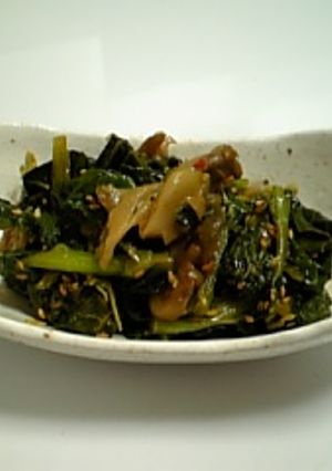 かき菜とザーサイのナムル-レシピのメイン写真