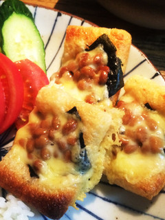 油揚げの納豆チーズ焼き-レシピのメイン写真
