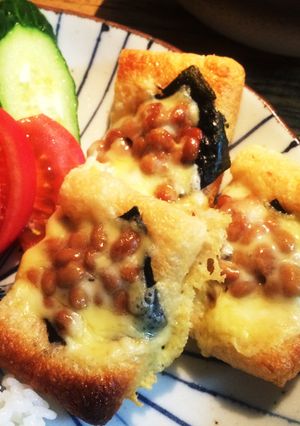 油揚げの納豆チーズ焼き-レシピのメイン写真