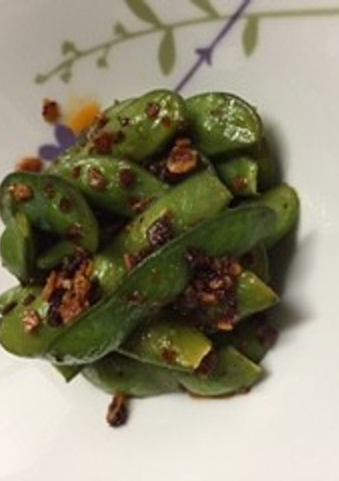 簡単おつまみ！えだまめの食べるラー油和え-レシピのメイン写真