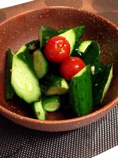 きゅうりとトマトの漬物サラダ-レシピのメイン写真