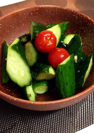 きゅうりとトマトの漬物サラダ-レシピのメイン写真