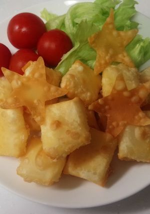 ★ワンタンで四角く包む！ワンタンチーズ★-レシピのメイン写真