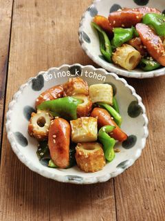 あと1品に!ちくわのおかず 甘辛炒め✩-レシピのメイン写真
