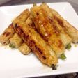 竹輪とインゲンのつくね焼き