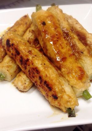 竹輪とインゲンのつくね焼き-レシピのメイン写真
