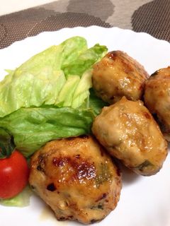 大葉入りチキンてりやきバーグ-レシピのメイン写真