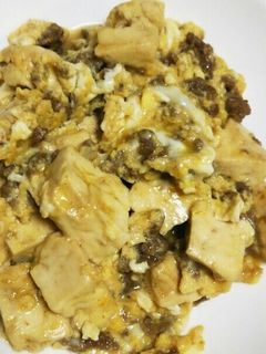 豆腐とひき肉のすき焼き風卵とじ-レシピのメイン写真