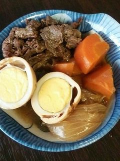 牛肉とゆで卵の甘辛煮-レシピのメイン写真