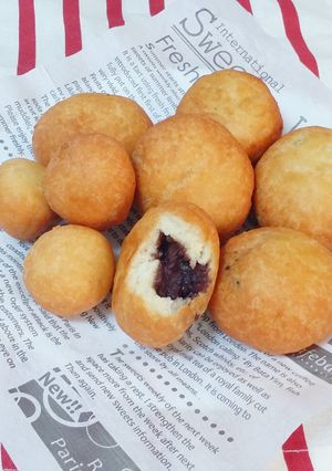もちもちサクふわ♡白玉豆腐餡ドーナツ-レシピのメイン写真