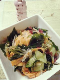 調味料はお醤油だけ☆さっぱり海藻サラダ-レシピのメイン写真
