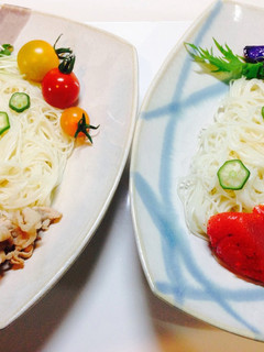 きらめく星を散りばめた素麺。-レシピのメイン写真