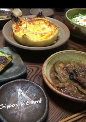 ズッキーニと牛タンの赤ワイン味噌煮込み！-レシピのメイン写真
