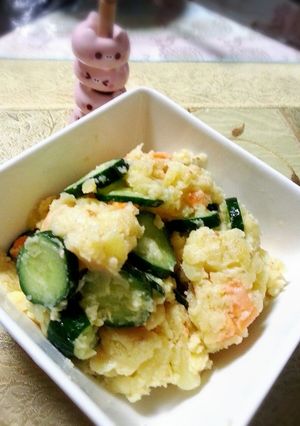ごまドレと豆乳でクリーミーポテトサラダ-レシピのメイン写真