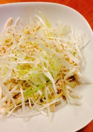 白髪葱と蒸し鶏のサラダ-レシピのメイン写真