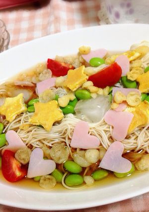 簡単！子供も一緒につくれる★七夕お素麺-レシピのメイン写真