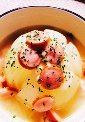 まるごと玉ねぎのスープ-レシピのメイン写真